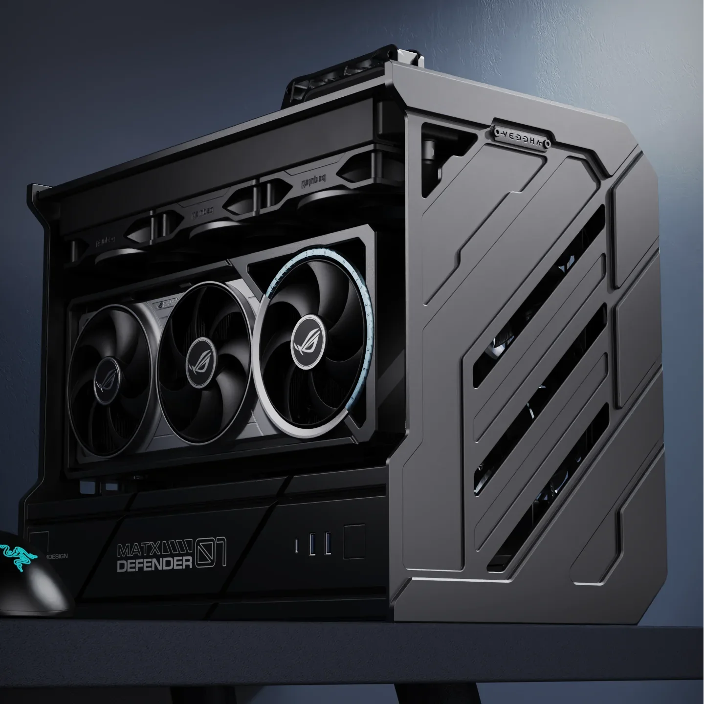 هيكل حافظة MATX للكمبيوتر ذو الإطار المفتوح، حافظة ألعاب MATX المبردة بالمياه من الألومنيوم بالكامل باستخدام الحاسب الآلي. دعم اللوحة الأم: MATX فقط