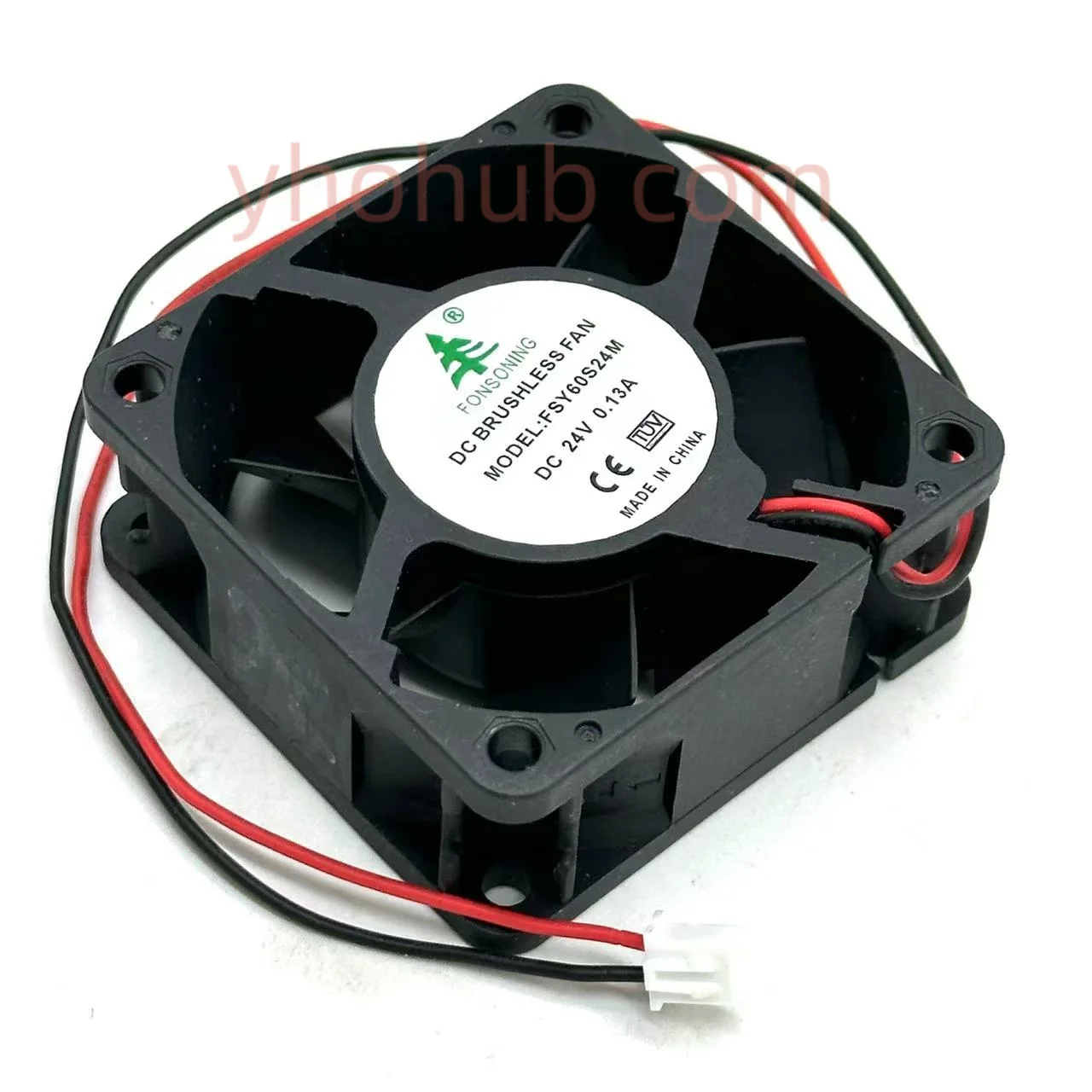 FONSONING FSY60S24M Server Cooling Fan DC 24V 0.13A 60x60x25mm 2-wire