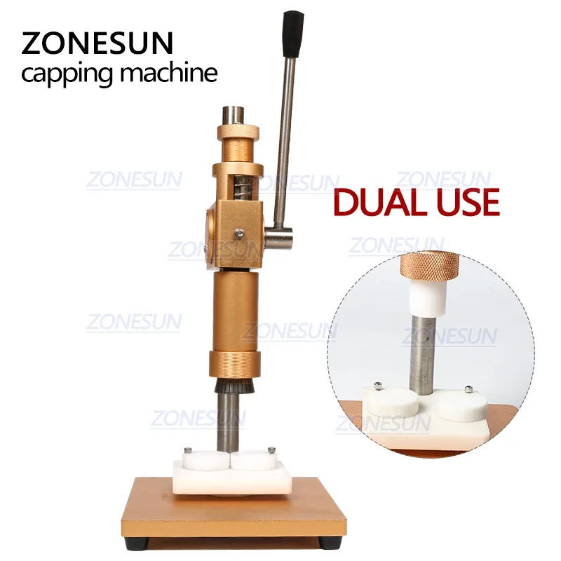 13/15/18/20mm Dual Use Manual Perfume Bottle Crimping Machine For Sprayer Collar Ring Capper Metal Cap Pressing  Capping Machine