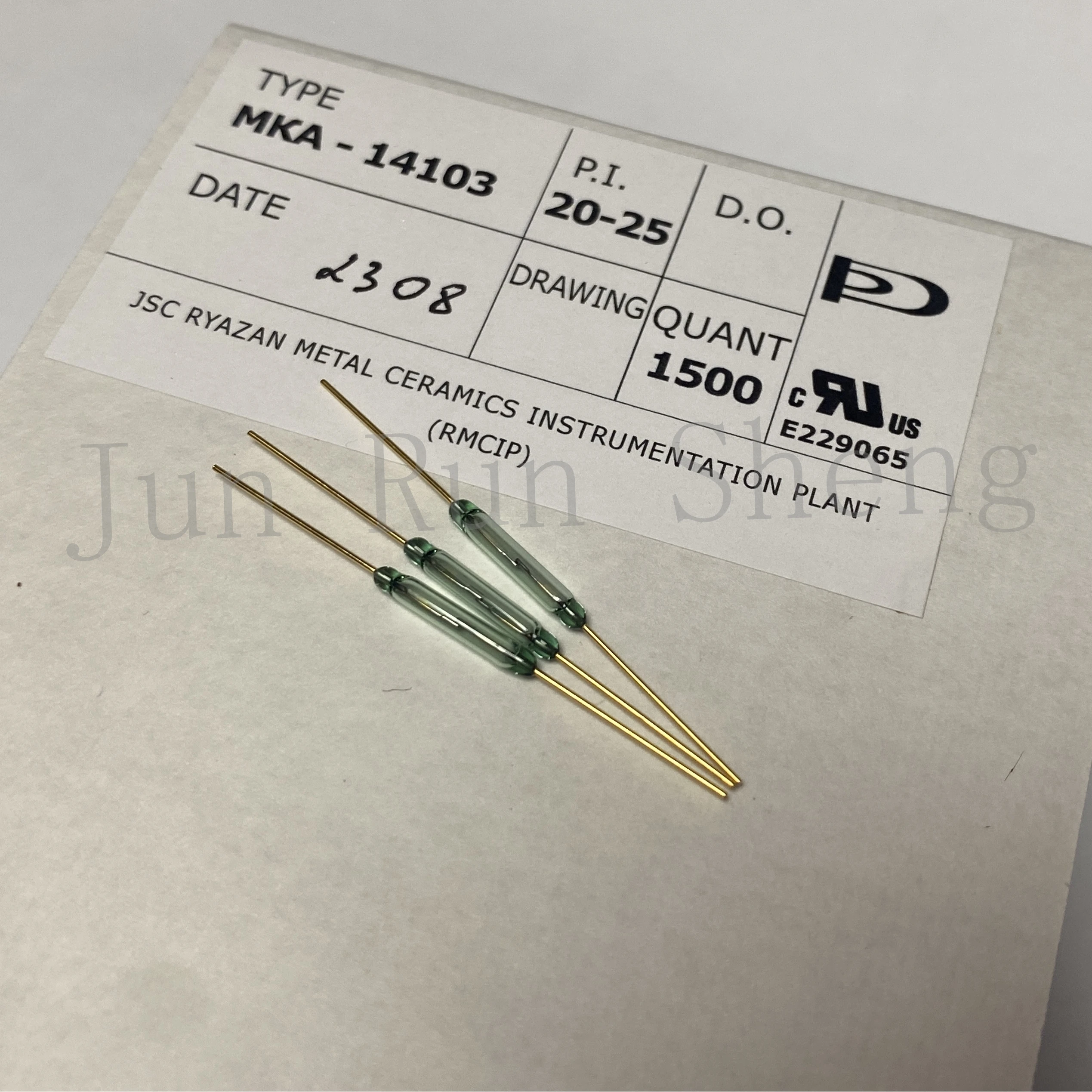 1/10/50PCS Original MKA14103 Reed Switch MKA-14103 Normally Open NO 2*14MM 0.5A10W 100V Magnetic contact Switch Induction Sensor