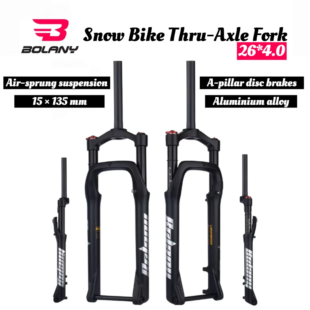 BOLANY Fat Bike Fork for 26inch Wheels Compatible with 4.0