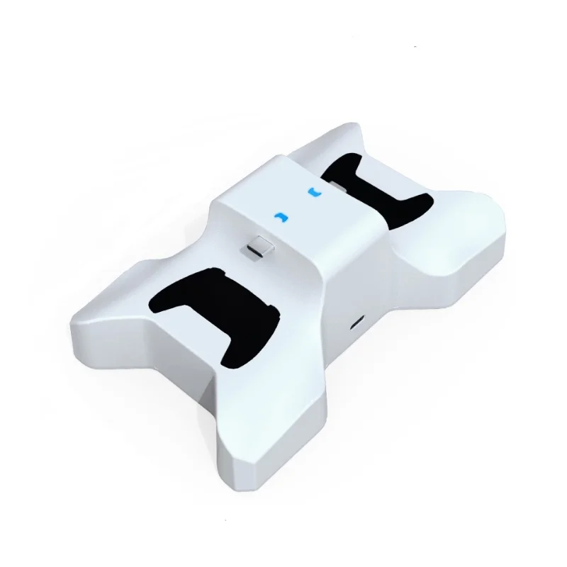 Dubbele oplaadstation voor de PS5 DualSense-controller, met LED-indicator voor de oplaadstatus, snelle oplader voor PS5-accessoires.