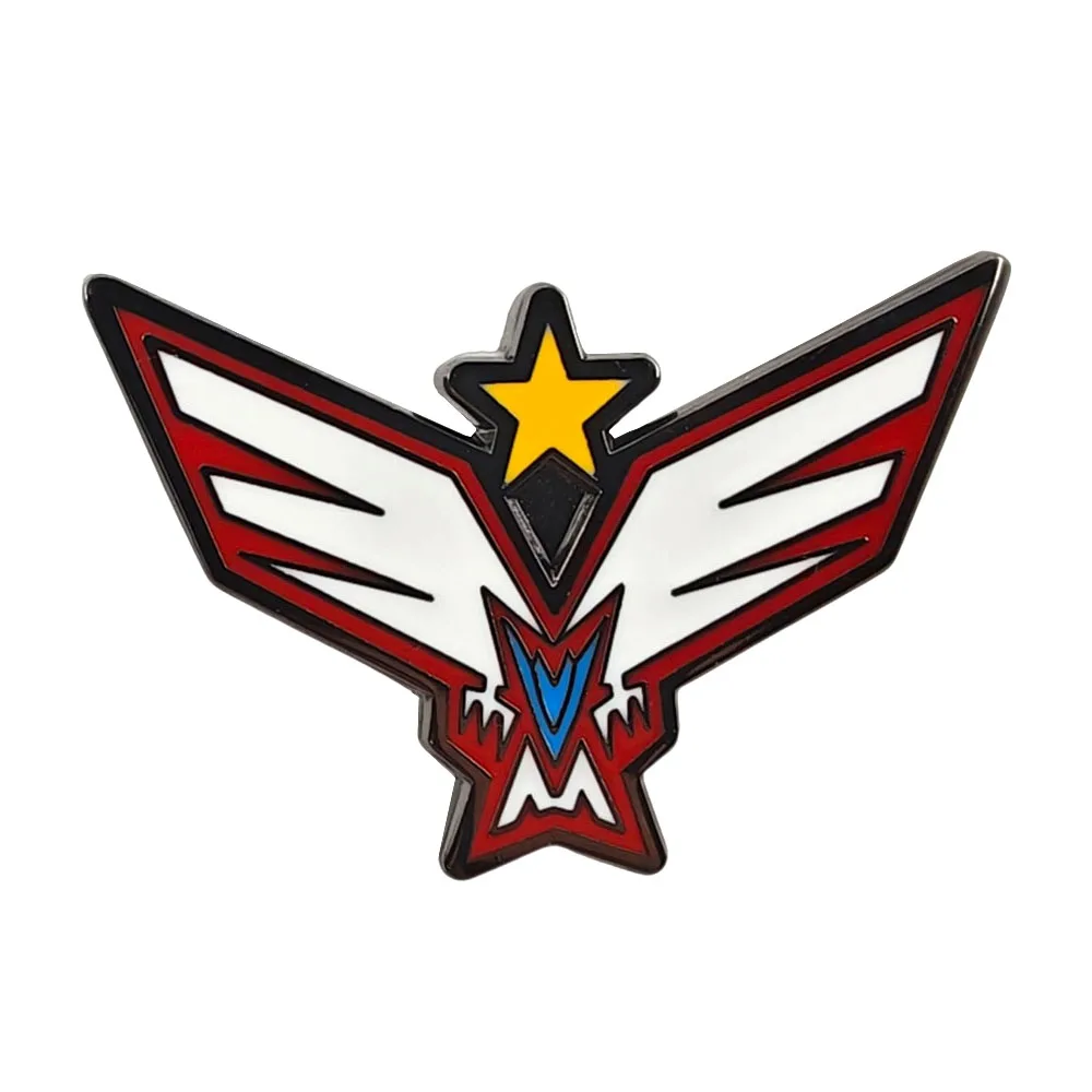 Future GPX Cyber Formula Star Stampede Enamel Pin Classic Anime Racing Team Logo Brooch Wings Star Badge Backpack Accessory Gift