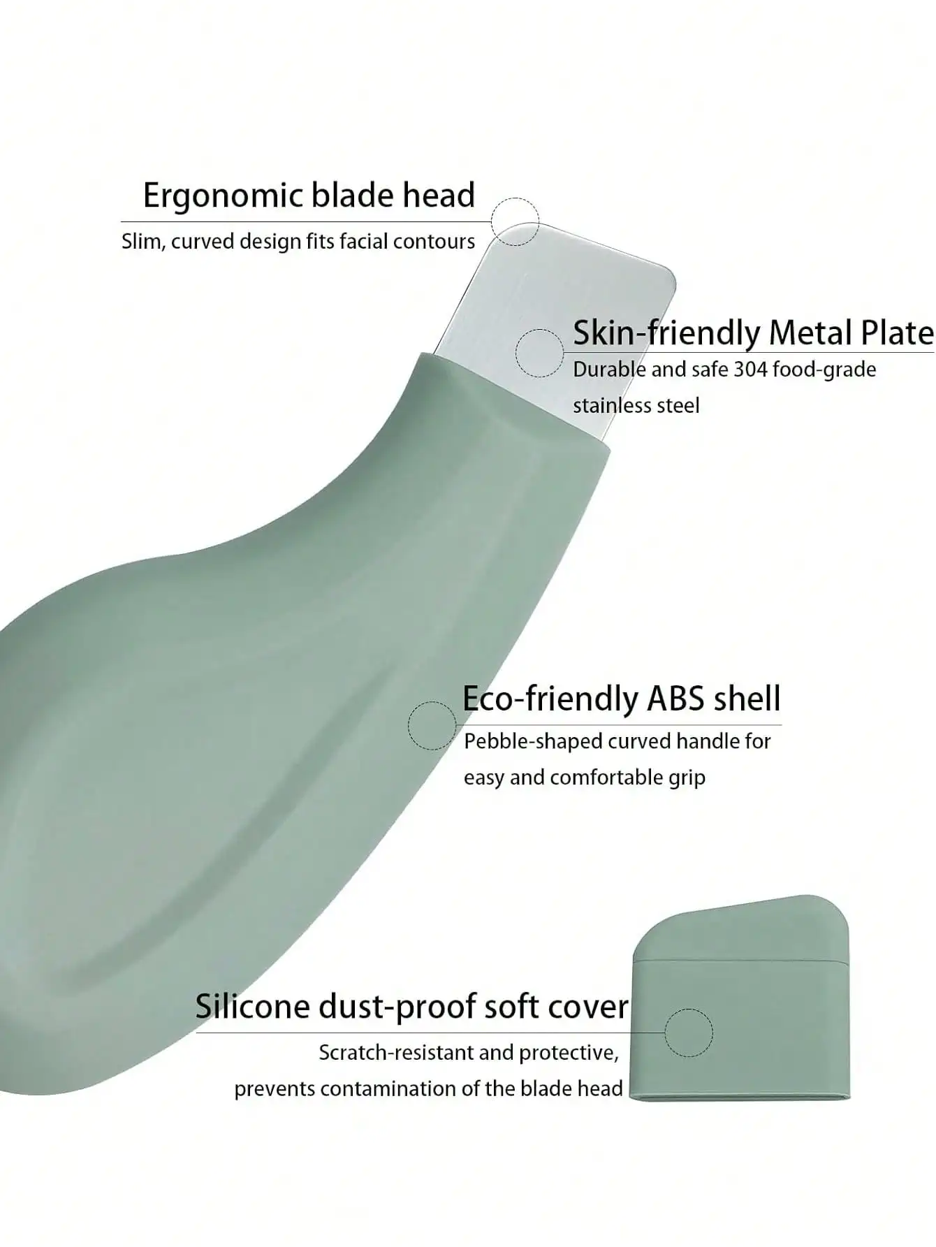 Outil d'élimination des points noirs du nez, nettoyant doux pour les pores du visage, grattoir en Silicone, gommage de la peau, outils de soins de la peau, 1 pièce