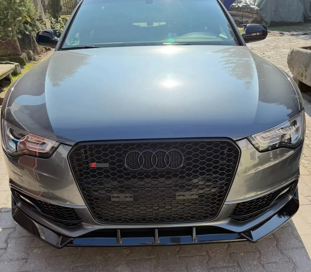 Car Front Bumper Splitter Lip Diffuser Body Kit Spoiler Guard For Audi A5 S5 B8.5 Quattro S-LINE 2012 2013 2014 2015 2016