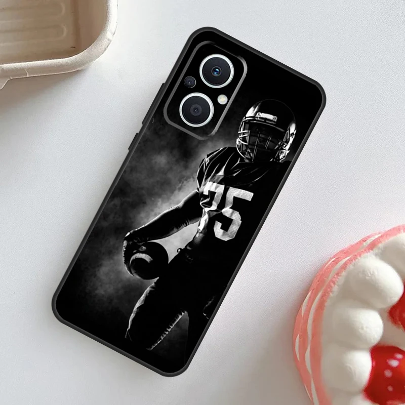 American Football Case For OPPO Reno 7 8 6 5 4 Lite 8T 4Z 5Z 11 F 10 Pro OPPO Find X6 X5 Pro X2 X3 Neo Cover