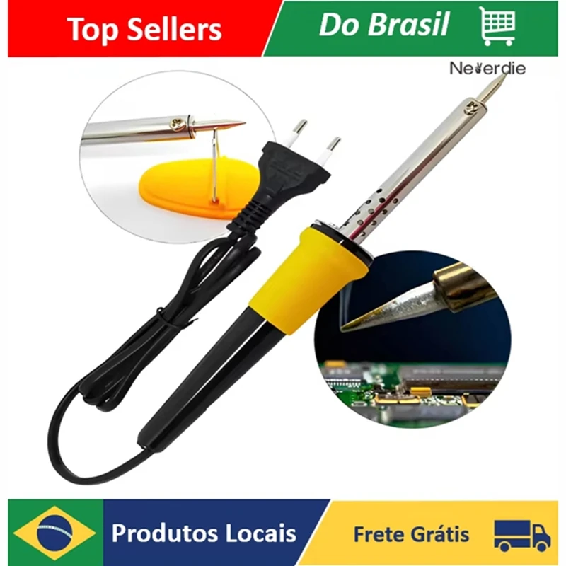 

Паяльник 110В/220В, 40Вт, с припоем, модель 2026