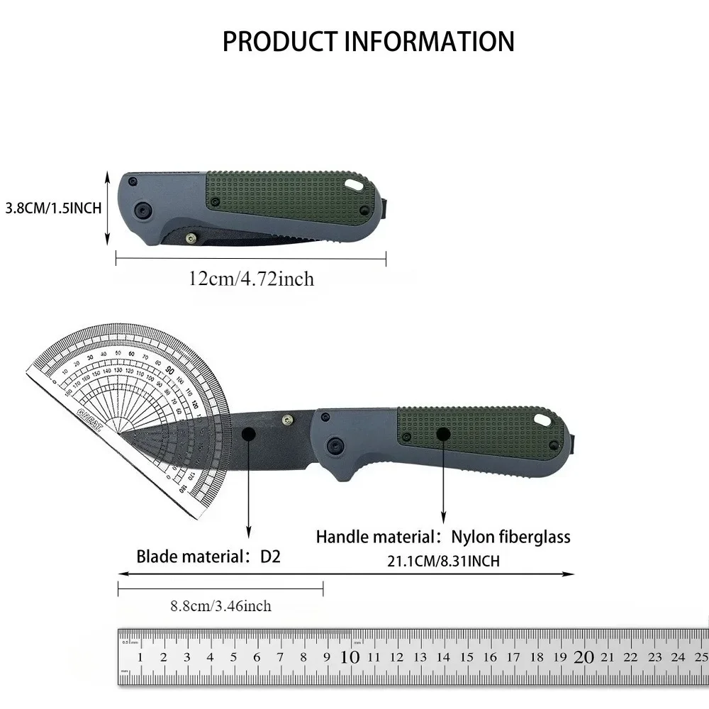 عالية الجودة BM 430 جيب سكين للفرد D2 شفرة فولاذية ألياف النايلون مقبض في الهواء الطلق التخييم الصيد التنزه أداة حمل اليومية
