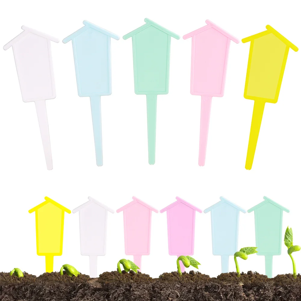 

Garden Plant Labels Plastic PVC Tags Durable High-quality Nursery Seedlings Tray Pots Markers Decoration Writable Signs