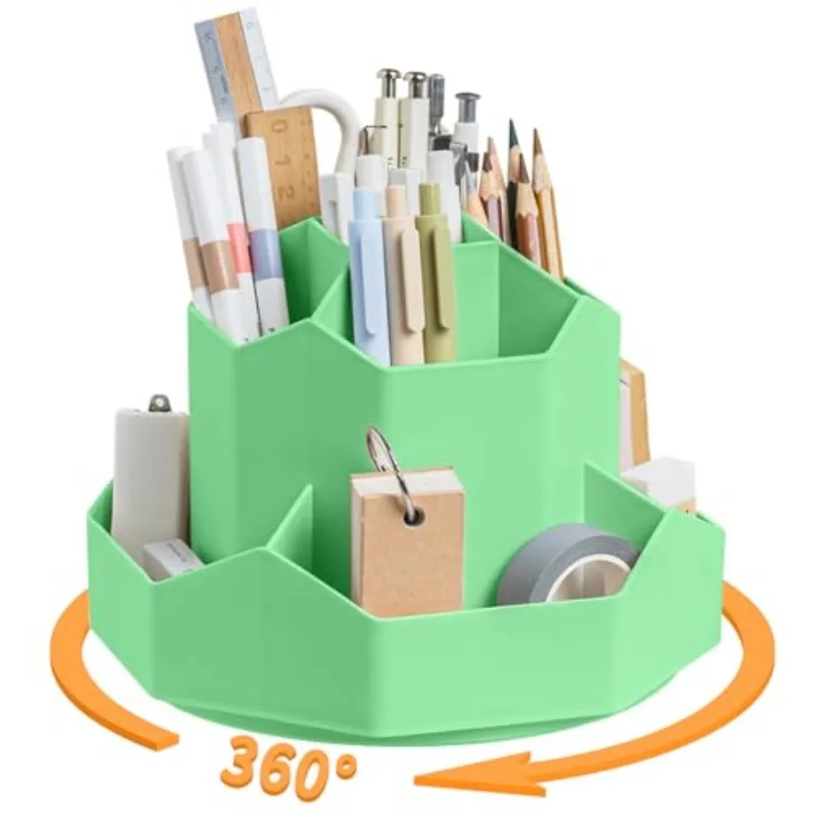 360 Degree Rotating Pencil Pen Holder Organizer