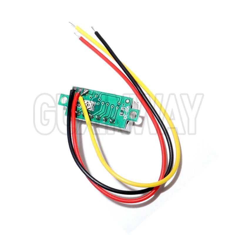 4 ชิ้นมินิดิจิตอล DC โวลต์มิเตอร์ 0.28 นิ้ว 2 สาย 2.5 V-30 V มินิดิจิตอล DC โวลต์มิเตอร์เครื่องทดสอบแรงดันไฟฟ้าเมตร 4 สี