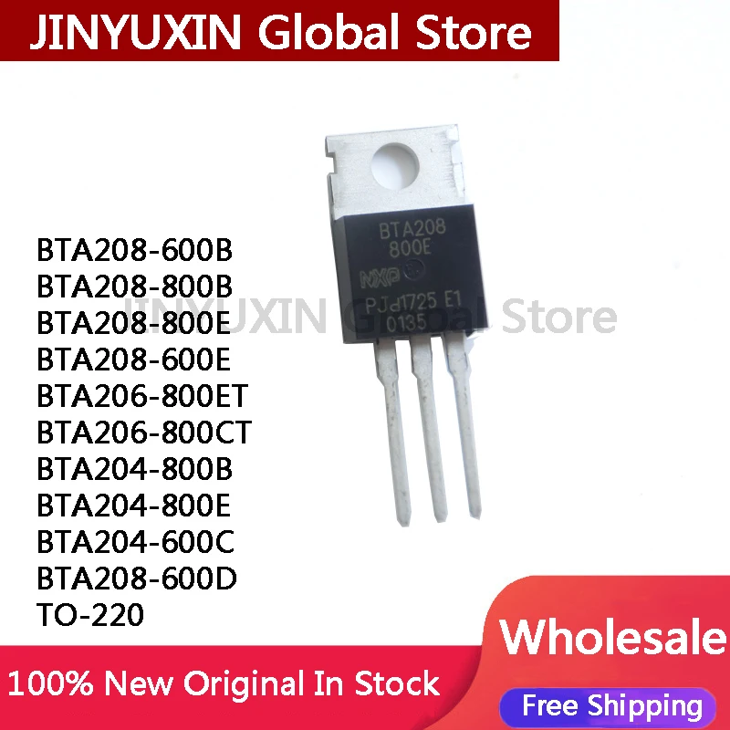 10Pcs BTA208-600B BTA208-800B BTA208-800E BTA208-600E BTA206-800ET BTA206-800CT BTA204-800B BTA204-800E BTA204-600C BTA208-600D