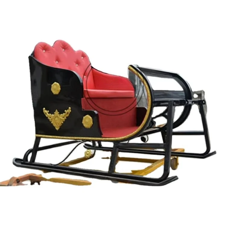 Winter Ski Sledge, Single Double Type, European Snow Sleigh, Skiing Carriages, Snow Playing Tool, Outdoor Winter Fun