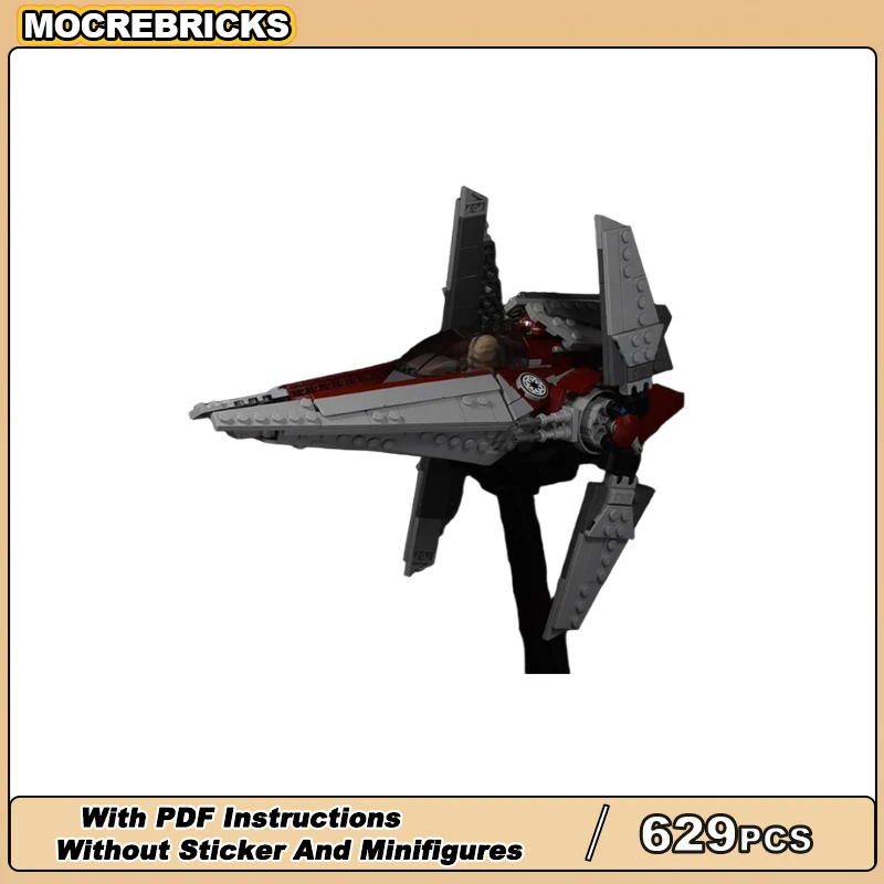 

Space Series Battleship Nimbus-class V-wing starfighter MOC Building Blocks V-type Fighter DIY Bricks Puzzle Toys