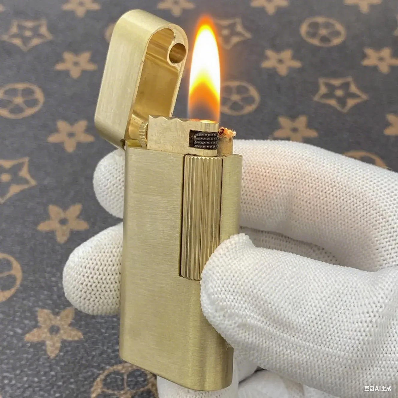 Portable Brass Oil Lighter with Vintage Engraved Pattern  for Men As A Gift Encendedor De Soplete Torch Lighter Refillable