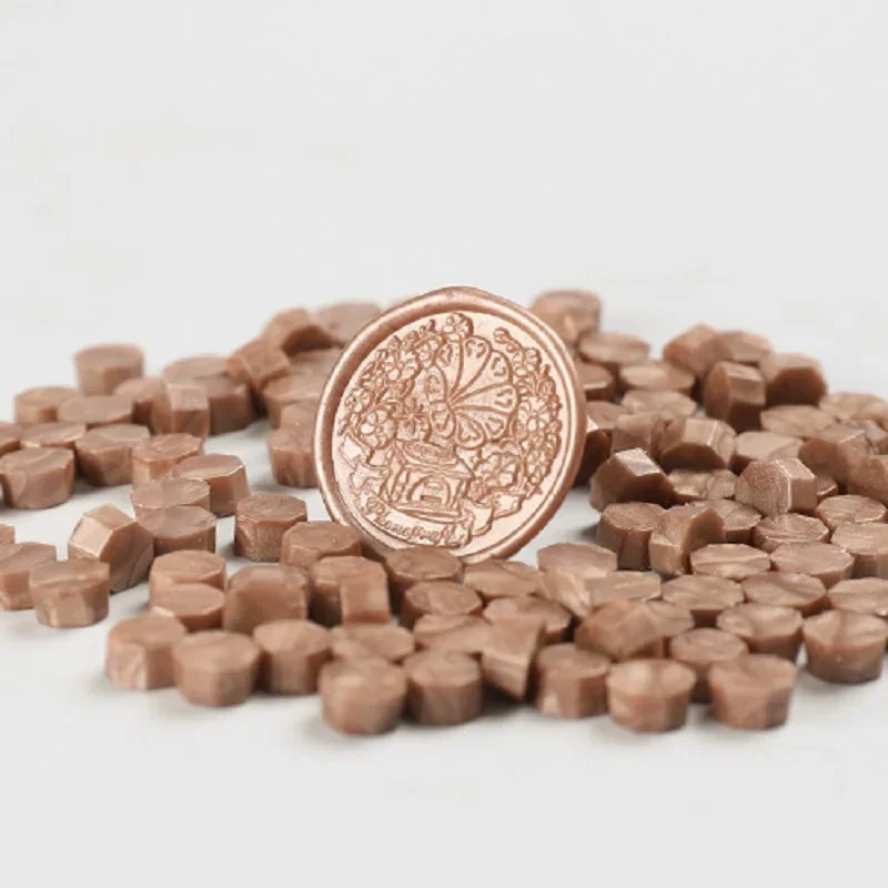200 Stück Wachsdruckperlen, Wachssiegel für Stempel, Wachslack für Siegel, Retro-Versiegelung, Gold, Hochzeit, Geburtstag, Lacre für die Kartenherstellung