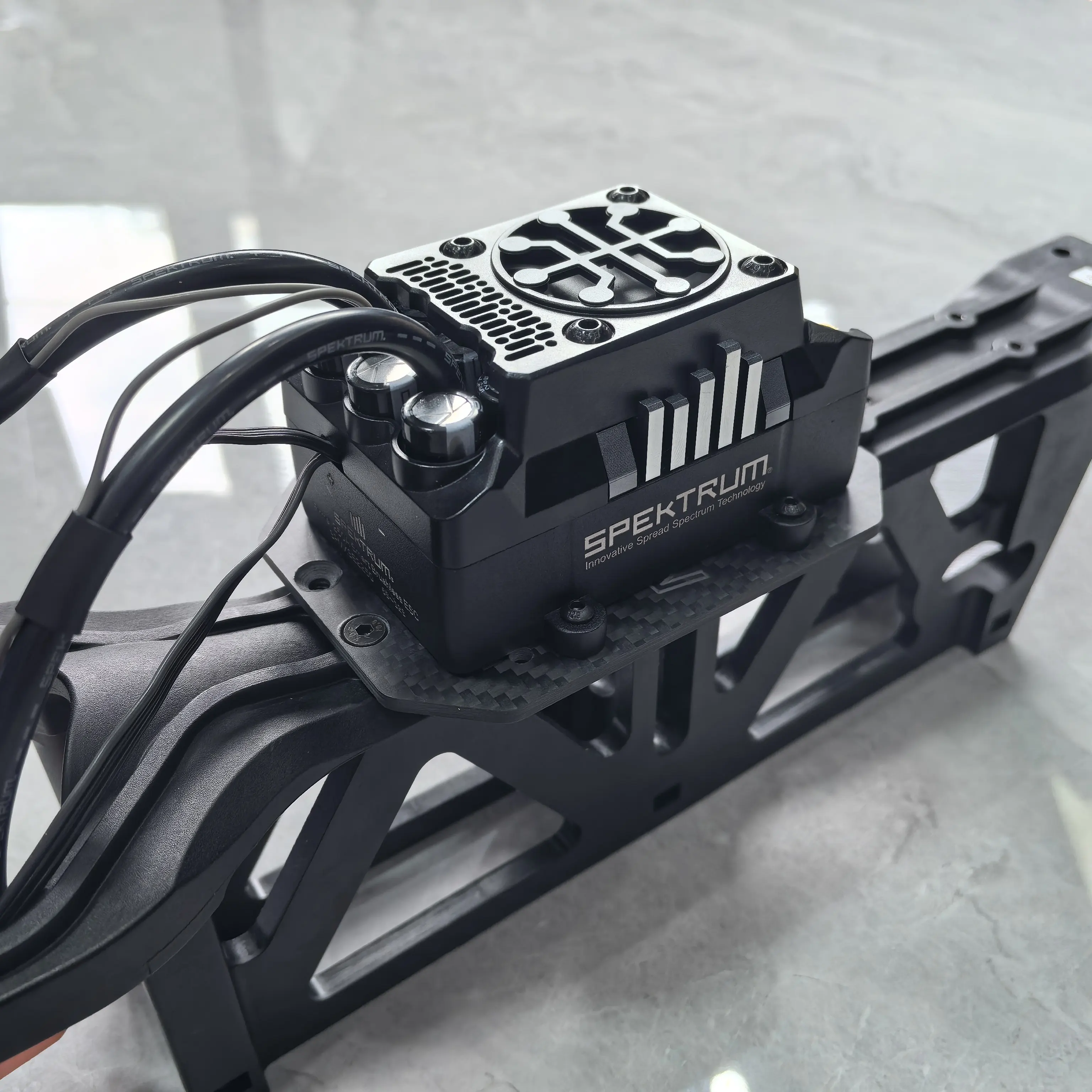 VITAVON Real Carbon ESC Tray/Plate For Losi 5iveT E 3.0 Fits with Stock ESC/VITAVON ESC/MAX4/MAX5/Castle Cobra hv