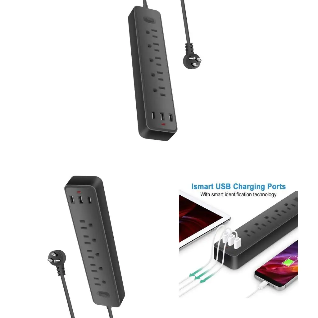  Intelligent space Electricity planner 5 outlet feeling 3 USB rectifiers Perfect For Small Areas