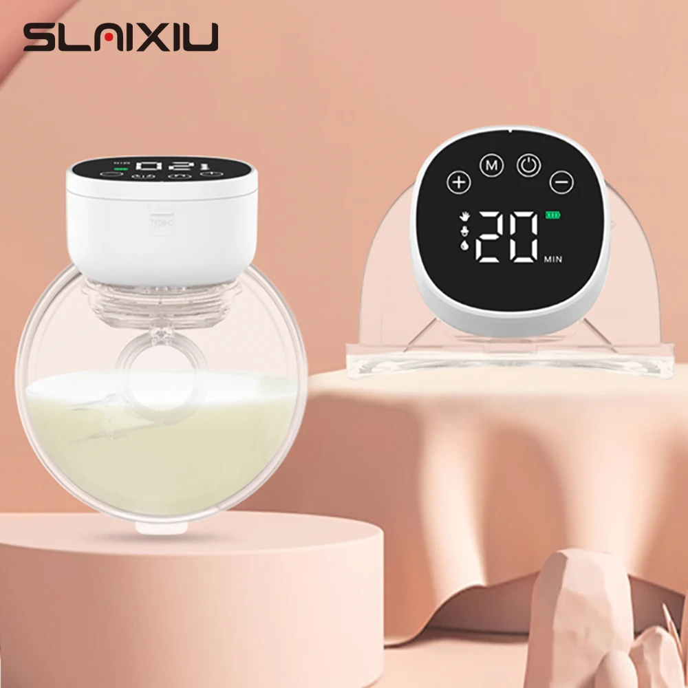 2/1pcs Electric Breast Pumps Portable Hands Free Wearable Breast Pump Silent Comfort Breast Milk Extractor Collector BPA-free