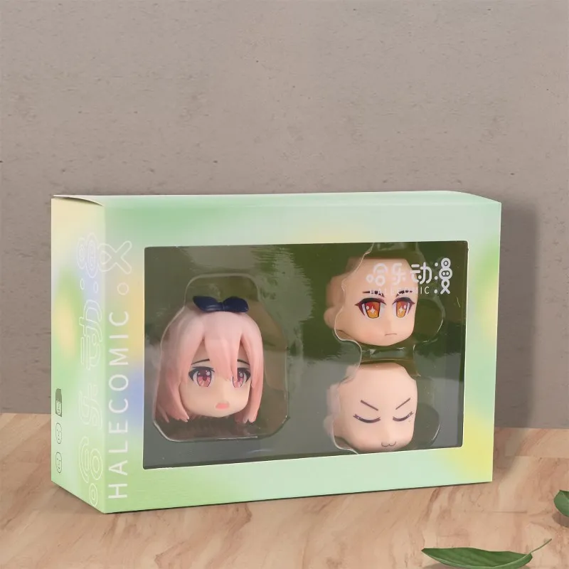 

OB11 1/12bjd Doll Head Hair Bow Doll Girl Short Hair Replaceable Face Cute Model Toy For Girl OB11 Clother Accessories