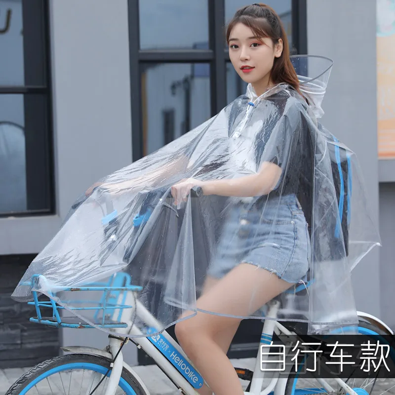 Long Waterproof Clear Raincoat Transparent  Women Rain Coat Plastic Jacket Rain Poncho Partner Motorcycle Suit Impermeable Gift
