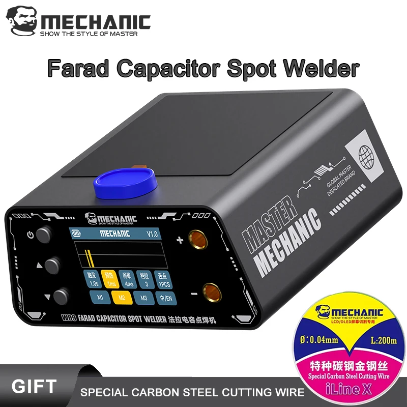 

MECHANIC W09 Farad Capacitor Spot Welder 5500W 1100A High Power Spot Welding Pen for Battery Pack Assembly Cell Replacement Tool