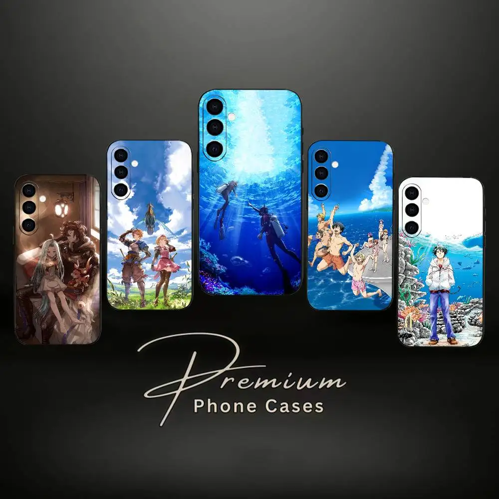 

Anime G-GrandBlue Phone Case For Samsung Galaxy A73,A72,A71,A70,A53,A52,A51,Soft Silicone Black Cover