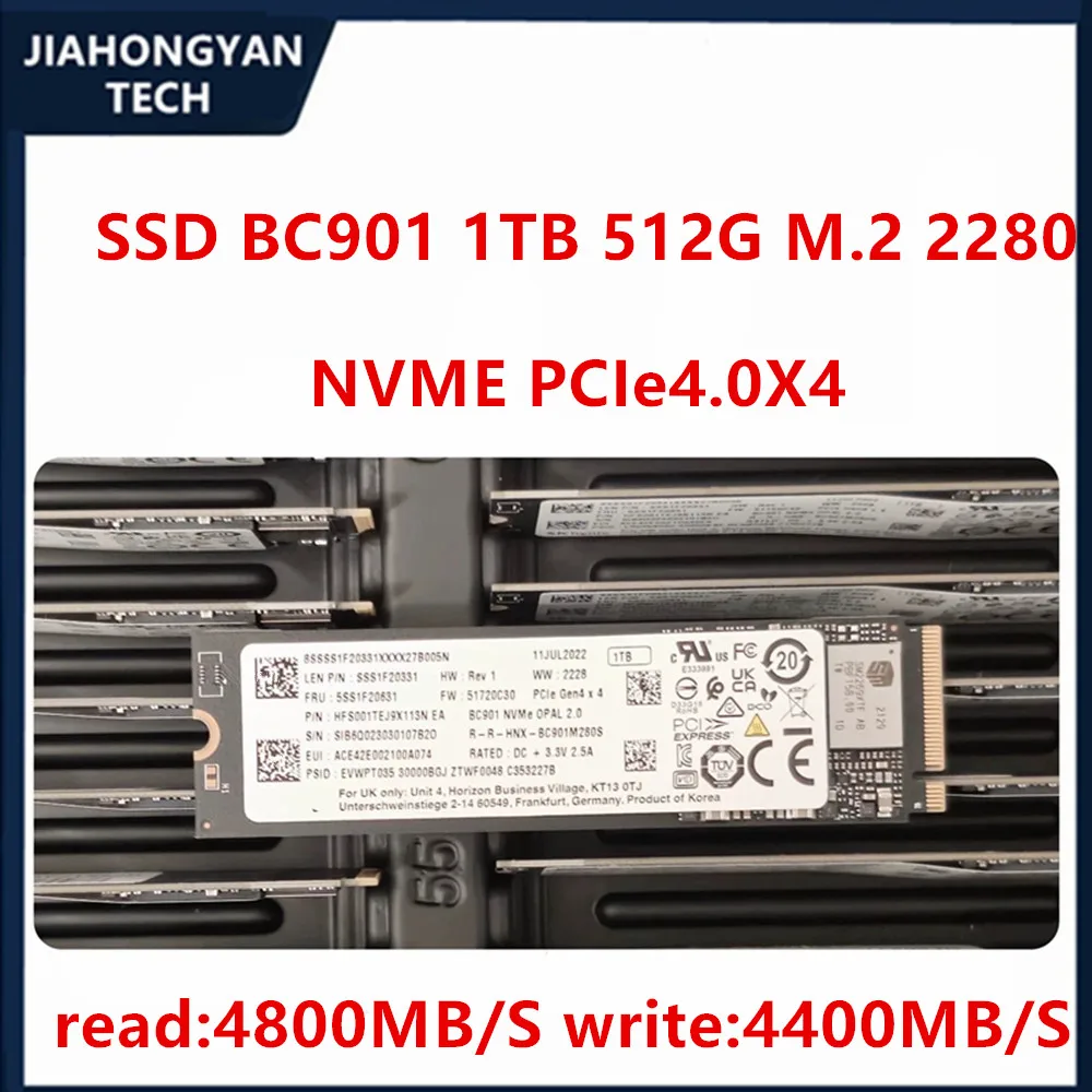 New For SK Hynix SSD BC901 1TB 512G 256G Solid State Drive PCIe Gen4 x 4 M.2 2280 2242 NVMe Protocol