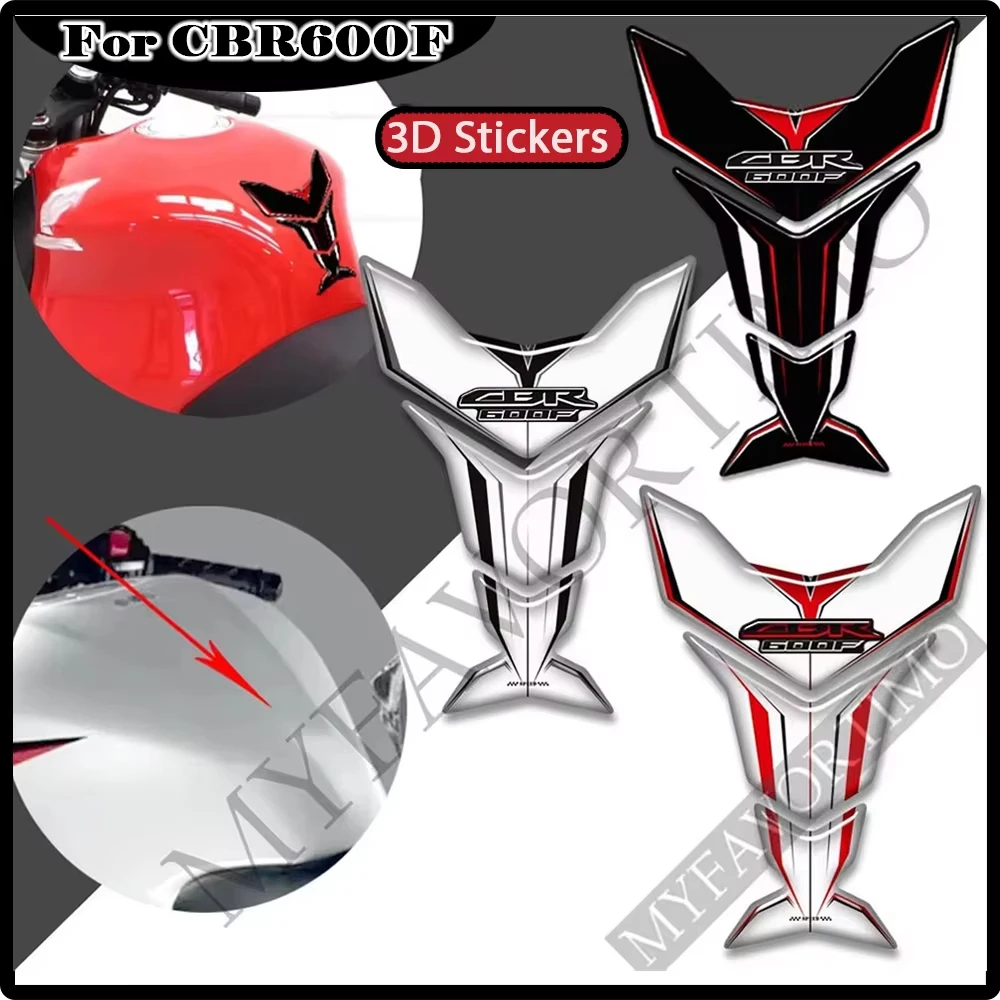 

For Honda CBR 600 F 600F CBR600F Fireblade HRC Motorcycle Tank Pad Gas Fuel Oil Knee Fairing Fender Fish Bone Protection Sticker