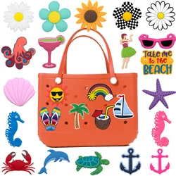 1PCS Women‘s Bag Charms Beach Style Marine Animal Coconut Sailboat Tote Bag Accessories Fashion Handbag Decorations