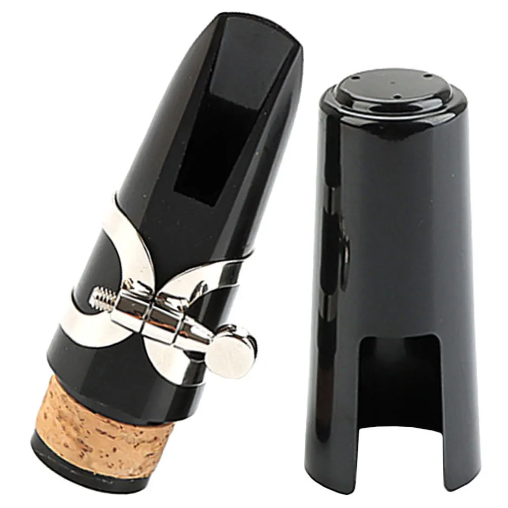 

Clarinet Mouthpiece Cap Protector Cover Nozzle Accessories Parts Black Pitch Plug C54B Metal Plastic Durable Rich Tone Student