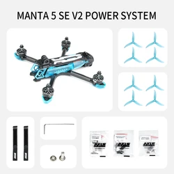 Axisflying Manta 5 SE Frame Suqeshed X for 5 inch FPV Freestyle Cinematic Drone FPV Part