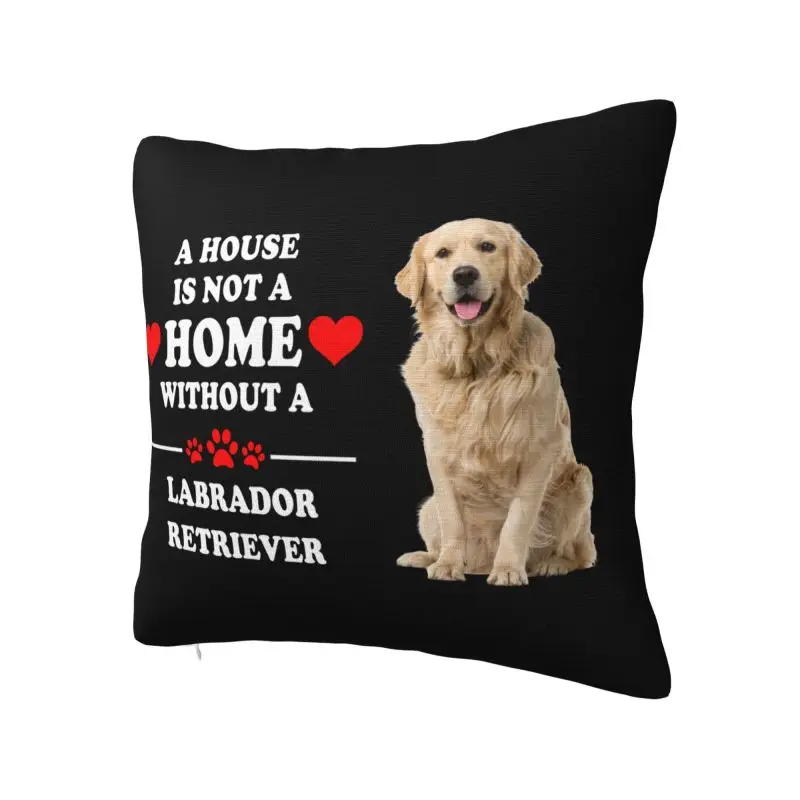 Labrador Retriever Dog Cushion Cover 60x60 cm Polyester Soft Throw Pillow Case For Sofa Car Living Room Decoration Pillowcase