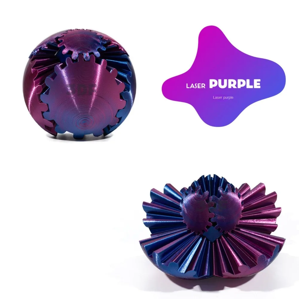 

Eye-catching 3D Gear Ball Relaxing Gear Sphere 3D Printed Gear Ball Sensory Colorful Deformation Spin Ball Children Adults