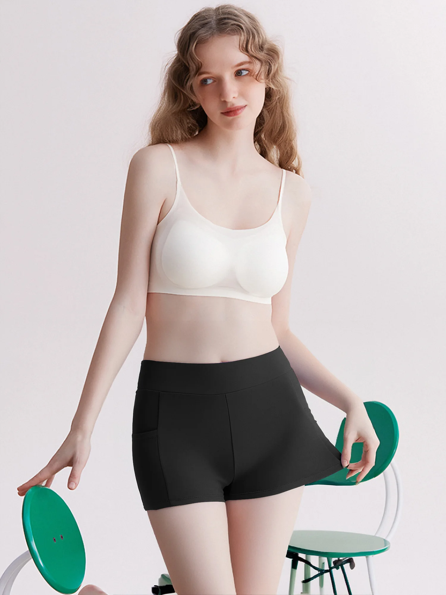 Yoga Short for Girls Kids High Waist Tennis Pant Quick-Drying Sports Short Children Golf Badminton Fitness Gymnastics Sportswear