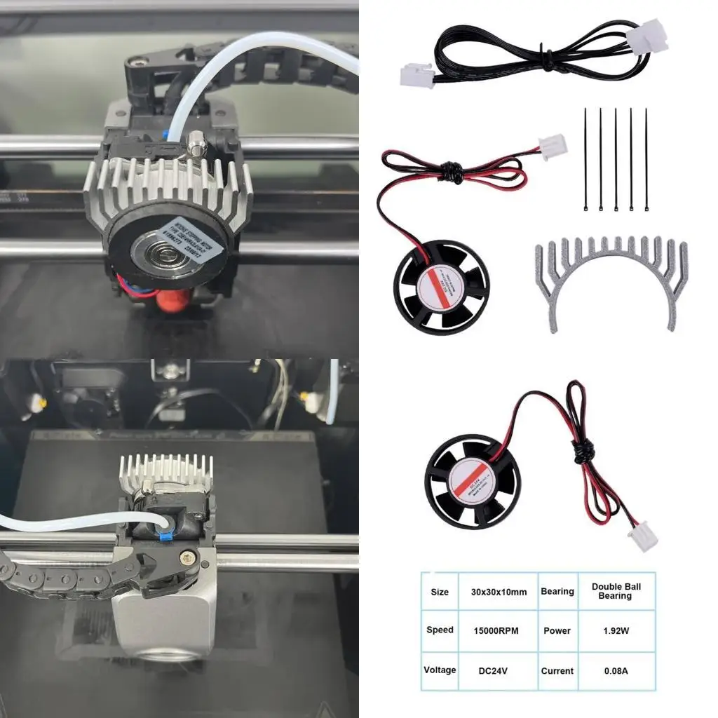 

96GE Extruder Motor Motating Colid Fan Set достигает безупречно -отпечатки для K1 K1C