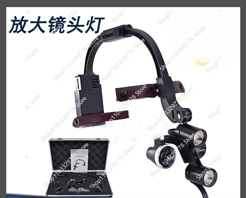 

Стоматологическая фара с увеличительным стеклом, светодиодная фара для хирургии корневых каналов, микроскопическая оральная хирургия, специальное освещение головы