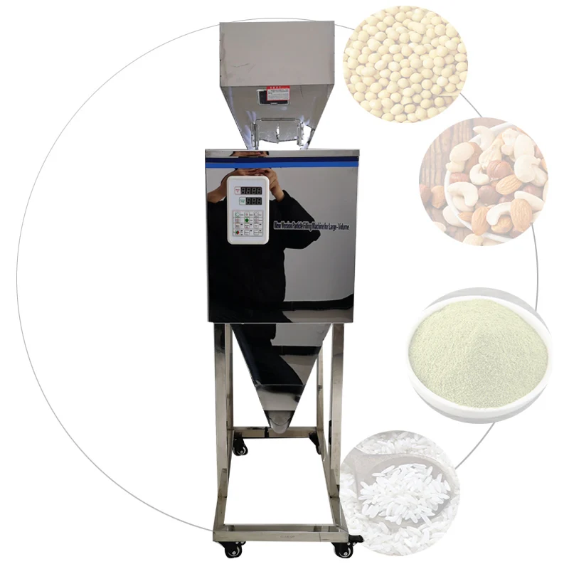 110V 220V Food Granular Powder Filling Machine Salt Melon Seeds Tea Weighing Filling Machine