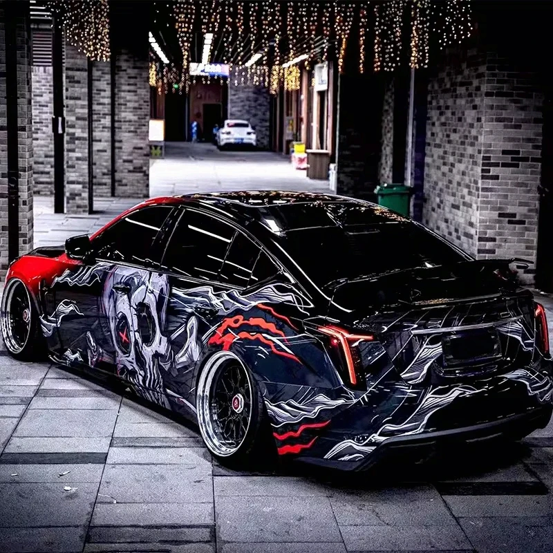 Hot-selling Printed Custom Color-changing Car Packaging Film, Unique Cool Car Vinyl-wrapped PVC Color-changing Film