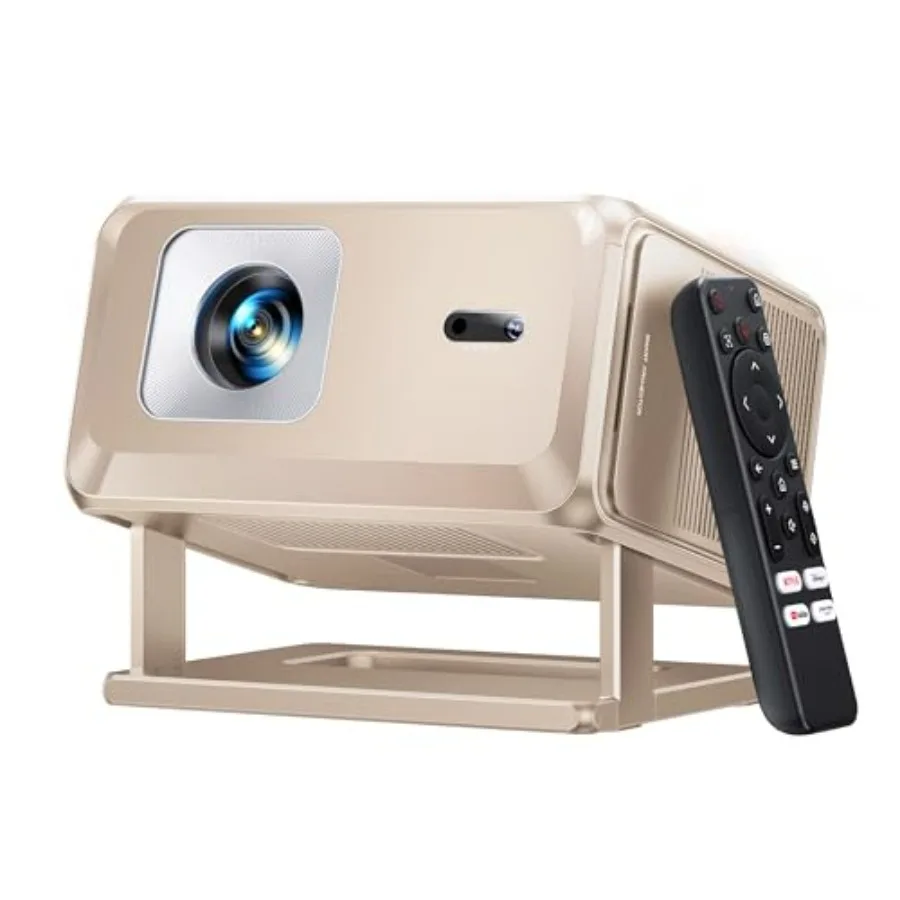 

Portable Smart Projector with WiFi and Bluetooth in Black for Home Cinema Use Compact Design with HD Display and Built-in Speak