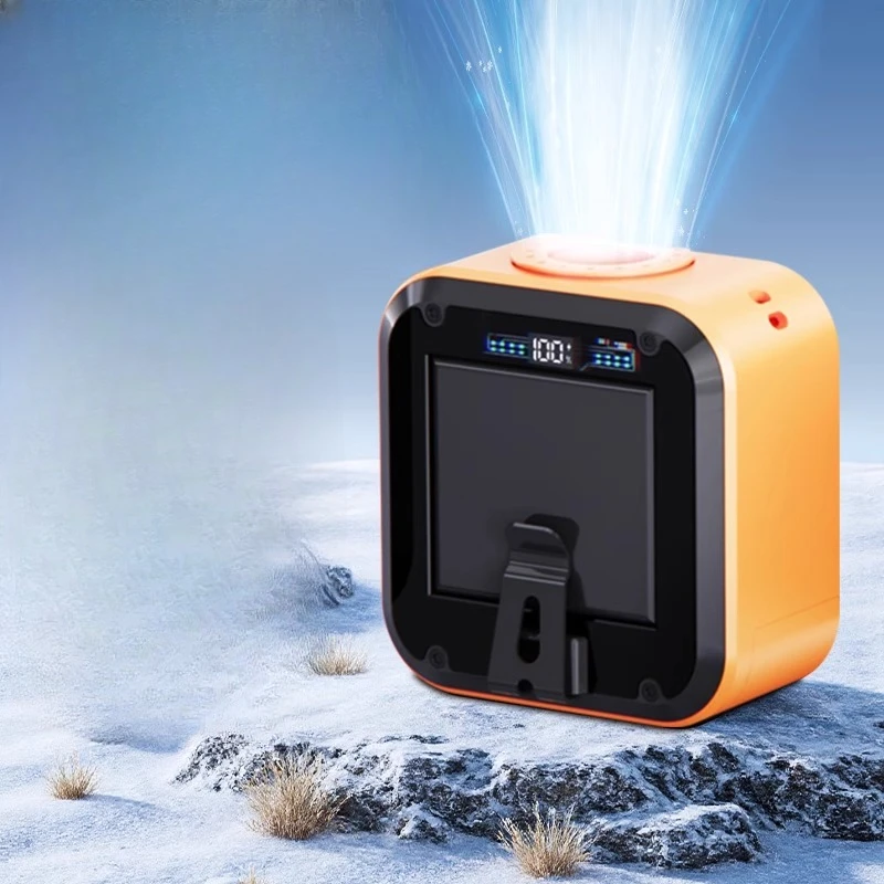 Solar-Powered Wearable Fan 5Speed Clip-On Cooling System with Replaceable Battery Ideal for Outdoor Activities/USB Rechargeable