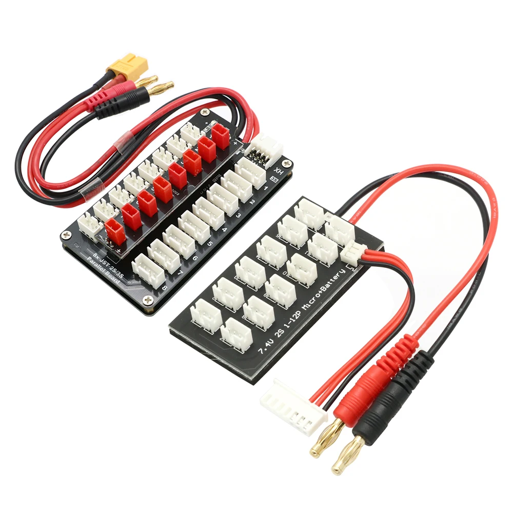 Rc 2-6S 2-8S T / XT60 / XT90 / XT30 /JST Lipo Battery Parallel Charging Board for Imax B6 B6AC B8 Quick Charge For Rc Models