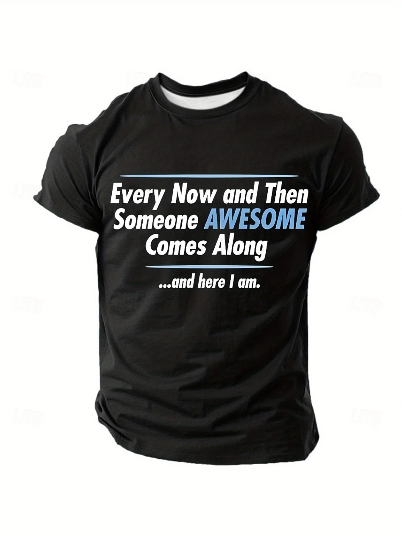 تي شيرت رجالي، على طراز Y2K، مع نقش "لي كل مرة في وقت واحد، يخرج شخصًا عظيمًا."