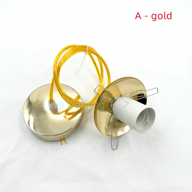 100mm Ceiling Rose With Cable Wire E27 Plastic Socket Lamp Holder Suit For Lampshade Chandelier Ceiling Lamp Iron Lamp Base DIY