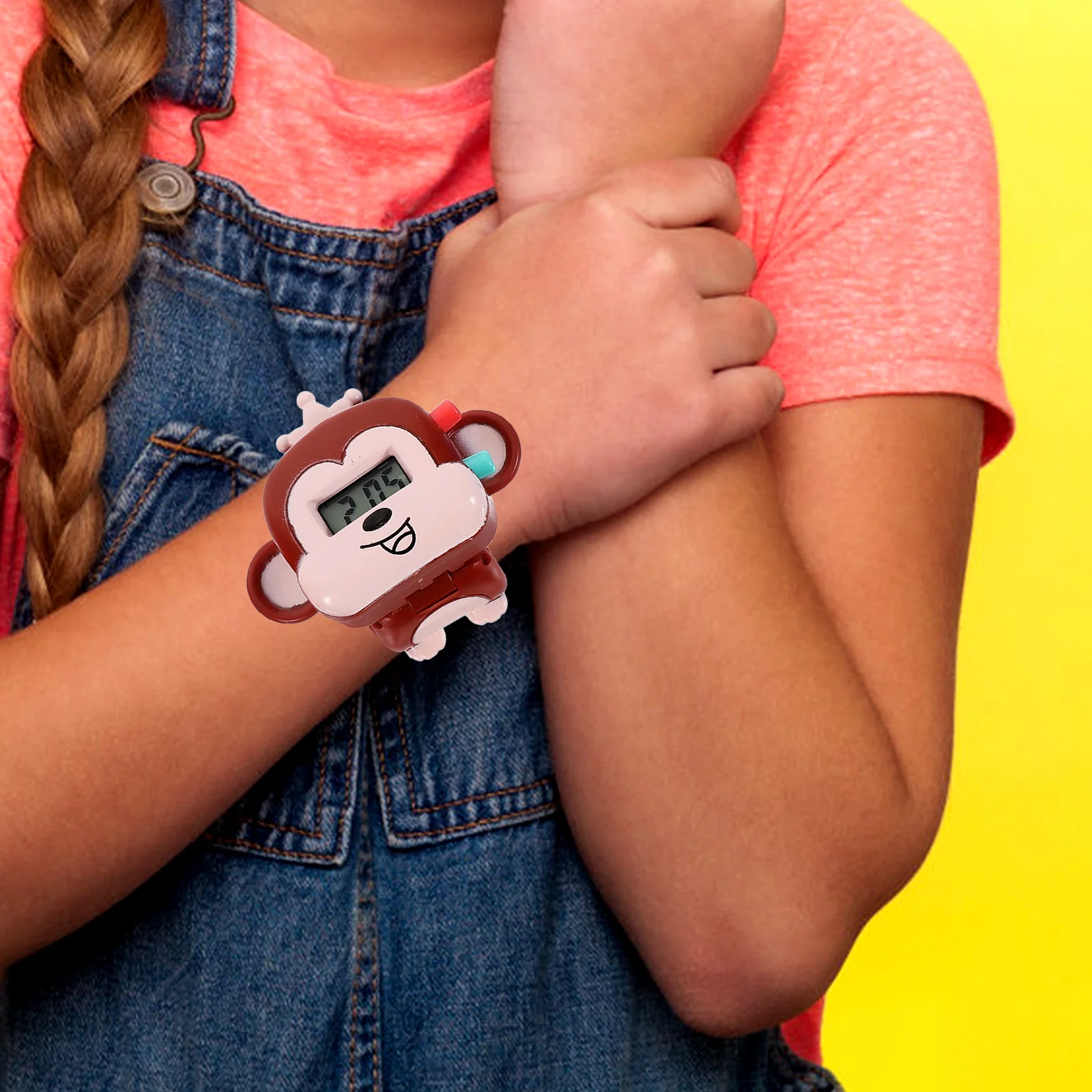 3pcs Kids Electronic Watch Lightweight Children Wristwatch Gift Learning Time Pet Design Transformable Watches
