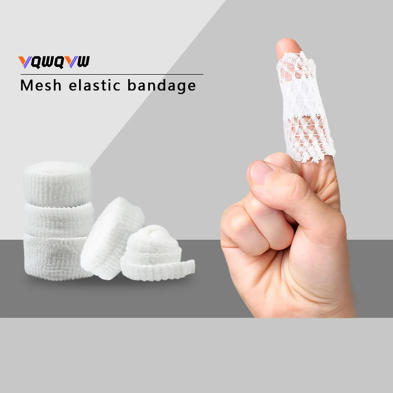 1Roll  Net Tubular Bandage Elastic Mesh Wound Dressing Tubing Gauze Breathable Bandage Fix Net Bandage Retainer Stretch Tube