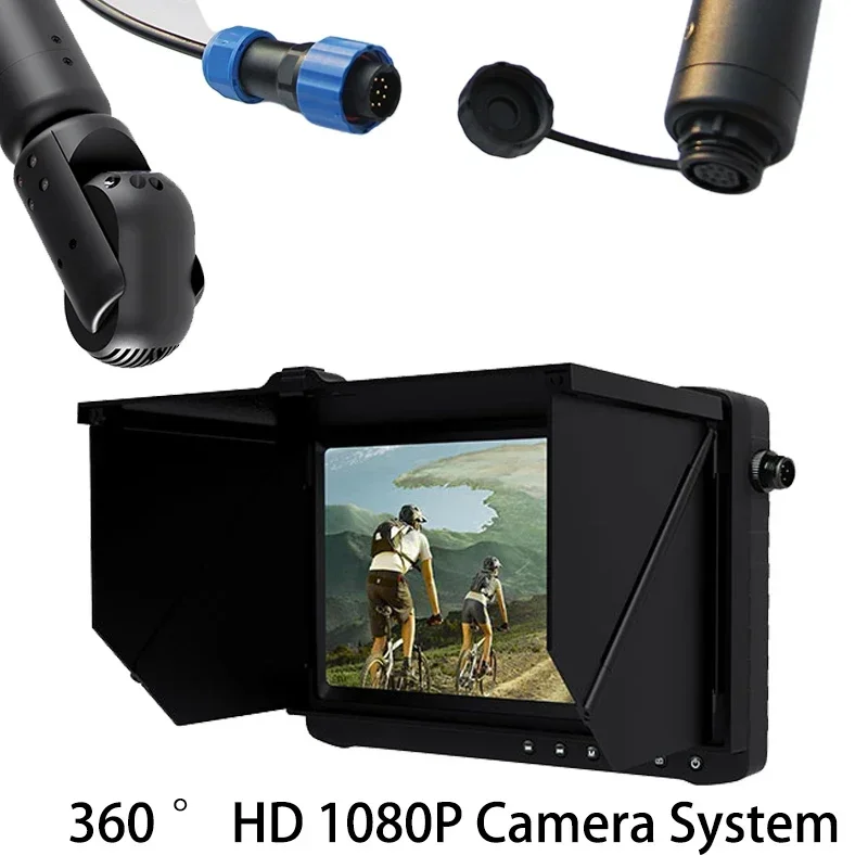 2026 Portable 1080P 7inch Monitor 360 Degree Rotating Chimney Pipe Inspection Camera System