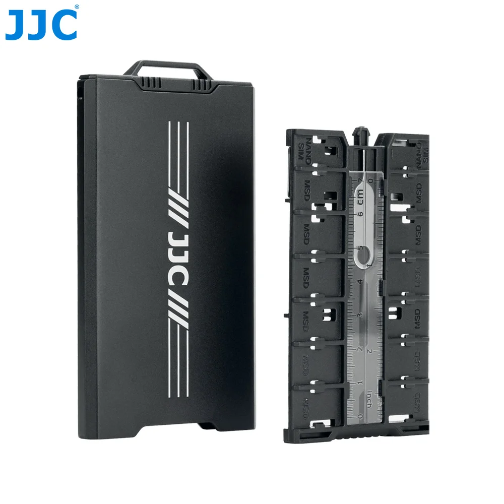 Jjc Pop-up Design profession elle Anti-Schock-Halter Speicher Speicher karten etui für 4 SD-Karten & 12 Micro-SD-Karten & 2 Nano-SIM/nm-Karten