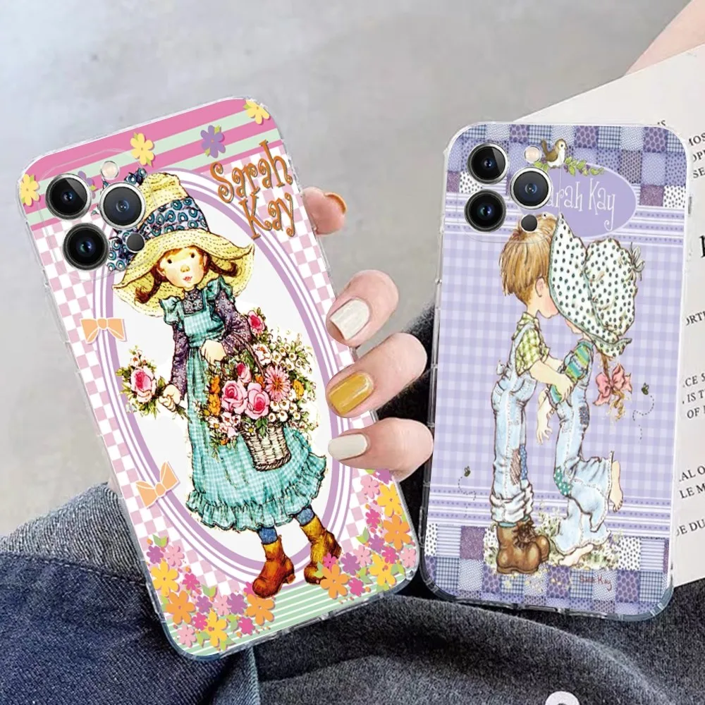 Sarah Kay Phone Case Silicone Soft for iphone 16 15 14 13 12 11 Pro Mini XS MAX Plus X Cover