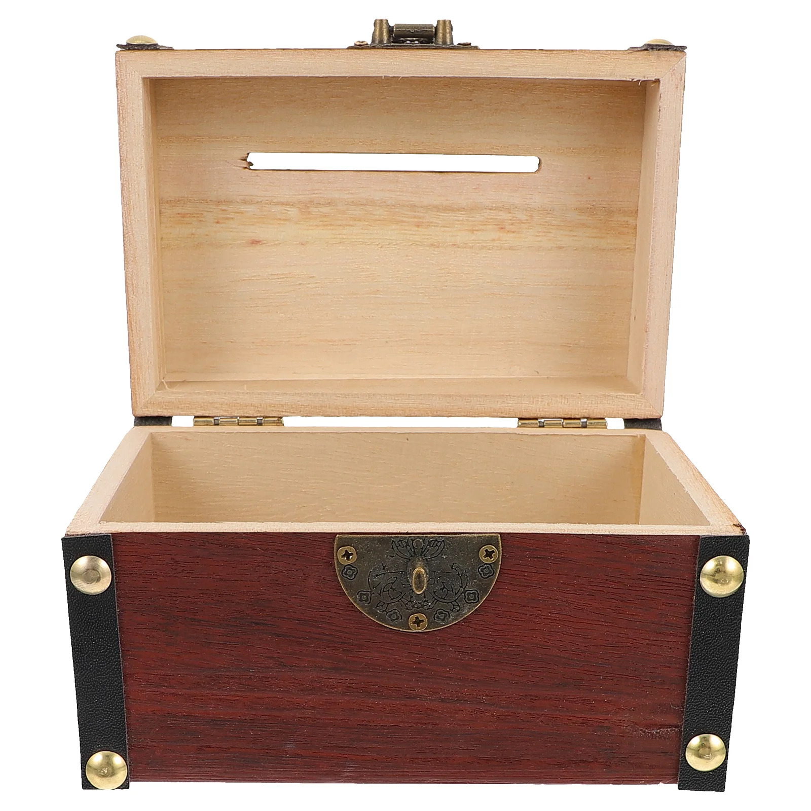 

Treasure Chest Piggy Bank Vintage Decor Decorative Coin Retro Money Container
